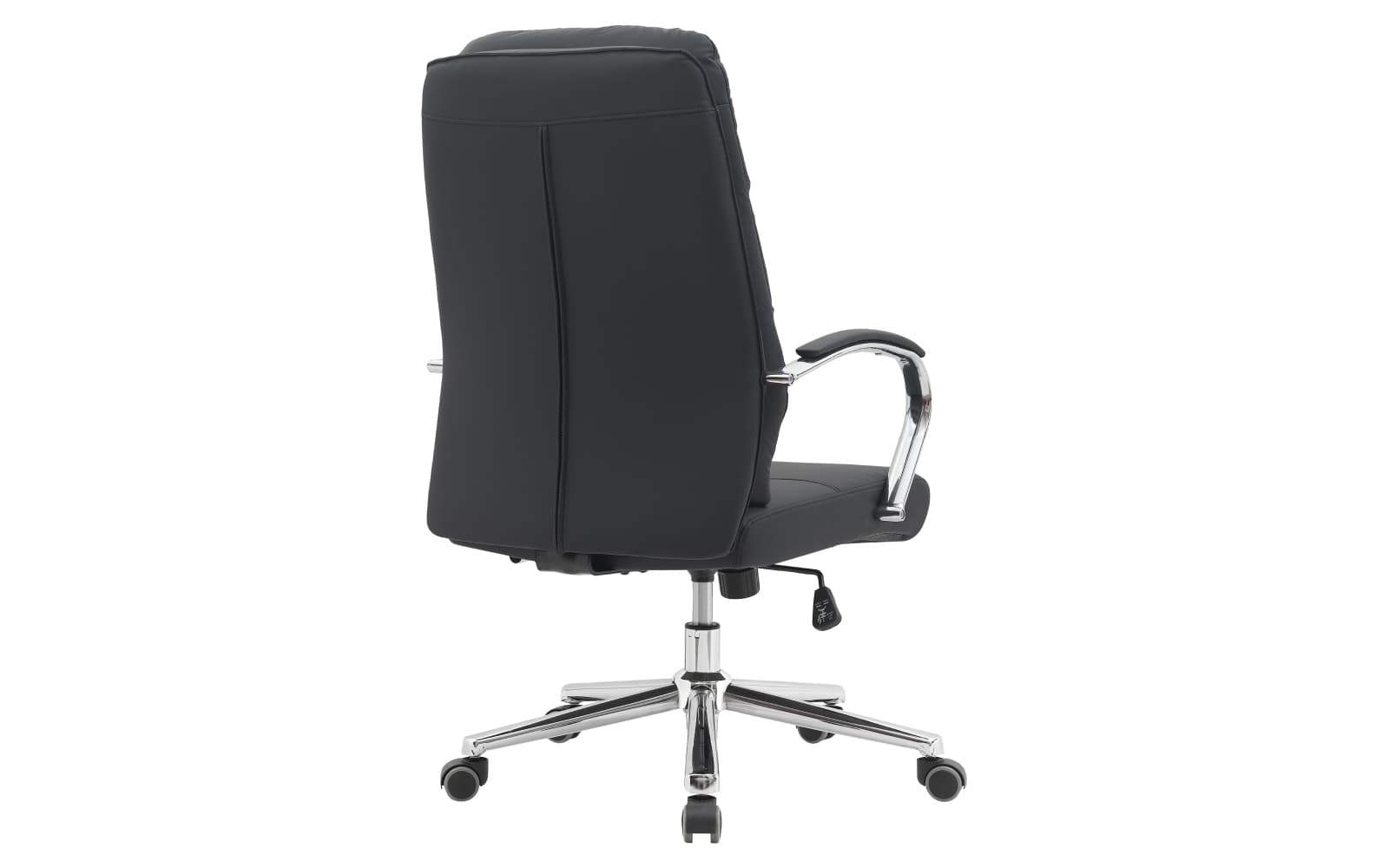 Scaun de birou, negru/crom, Ergo Professional din lemn masiv
