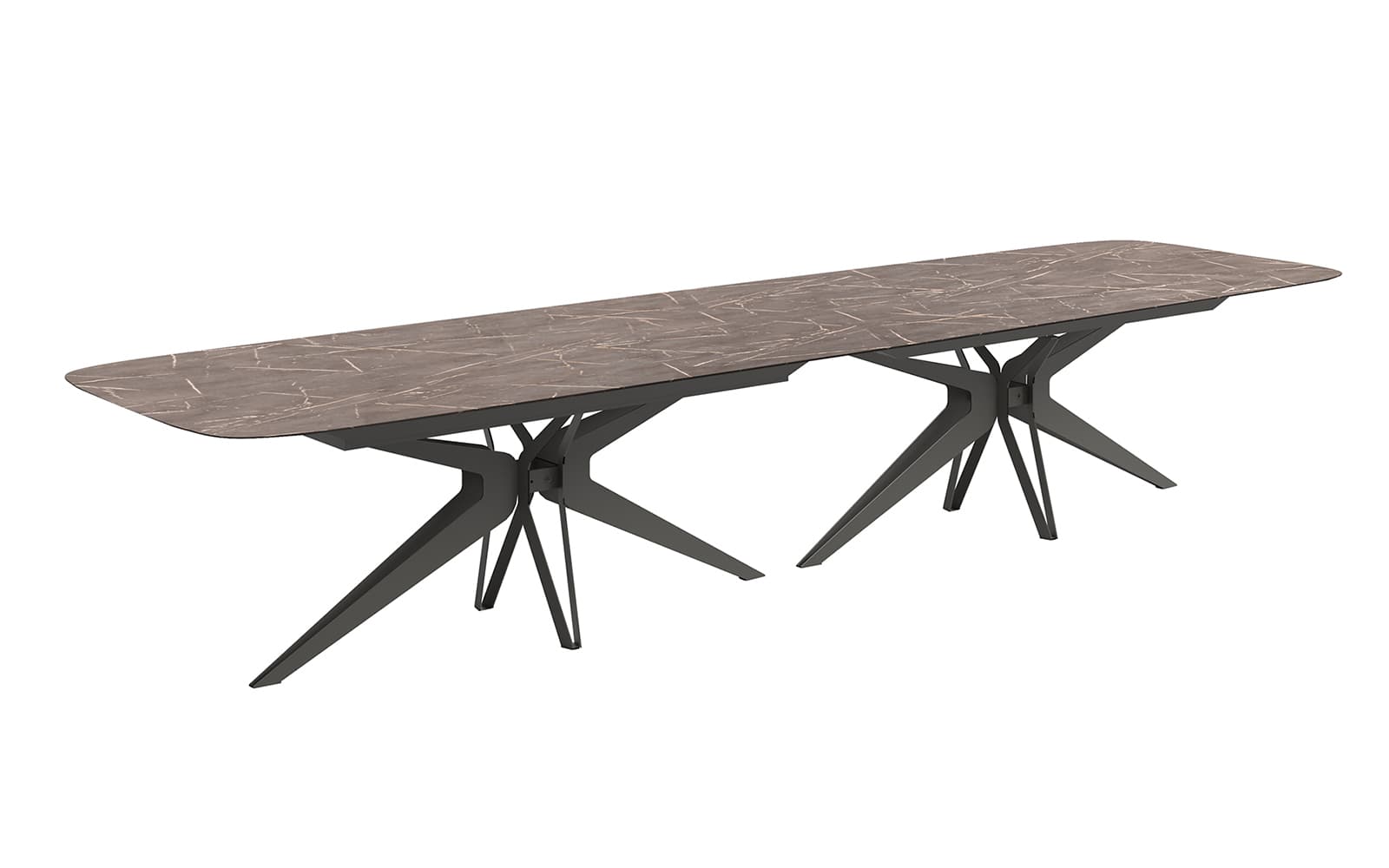 Masă de dining Eclat, 200/275/400×120 cm din lemn masiv