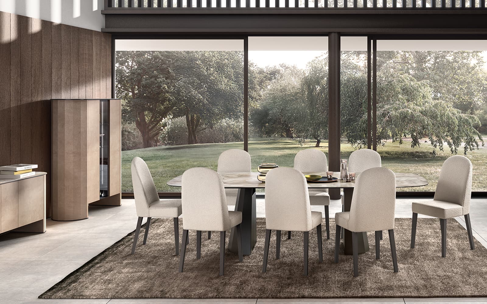 Masă de dining Sable extensibilă, 190 × 103 cm din lemn masiv
