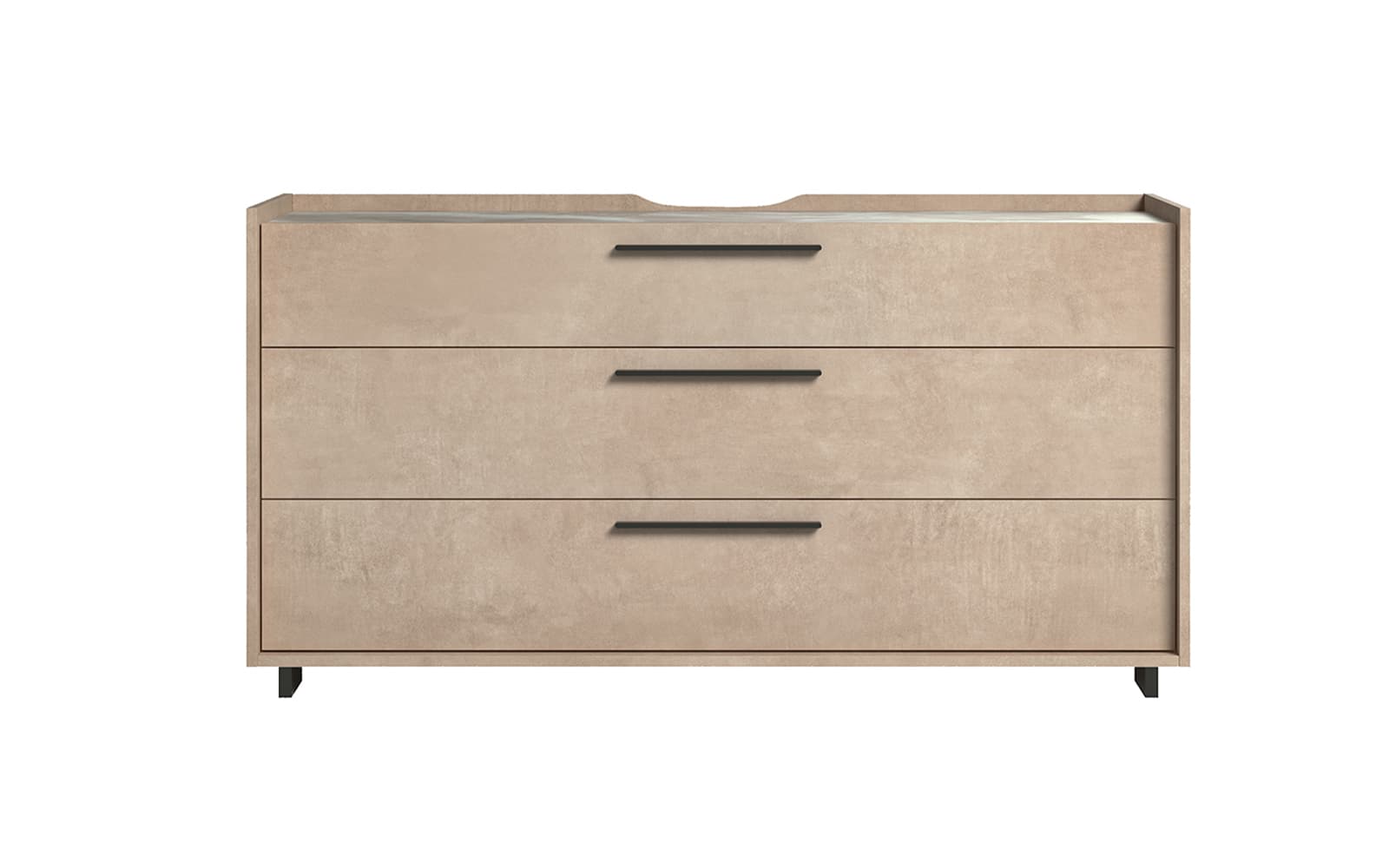 Comodă Sable cu 3 sertare,150×51×78 cm