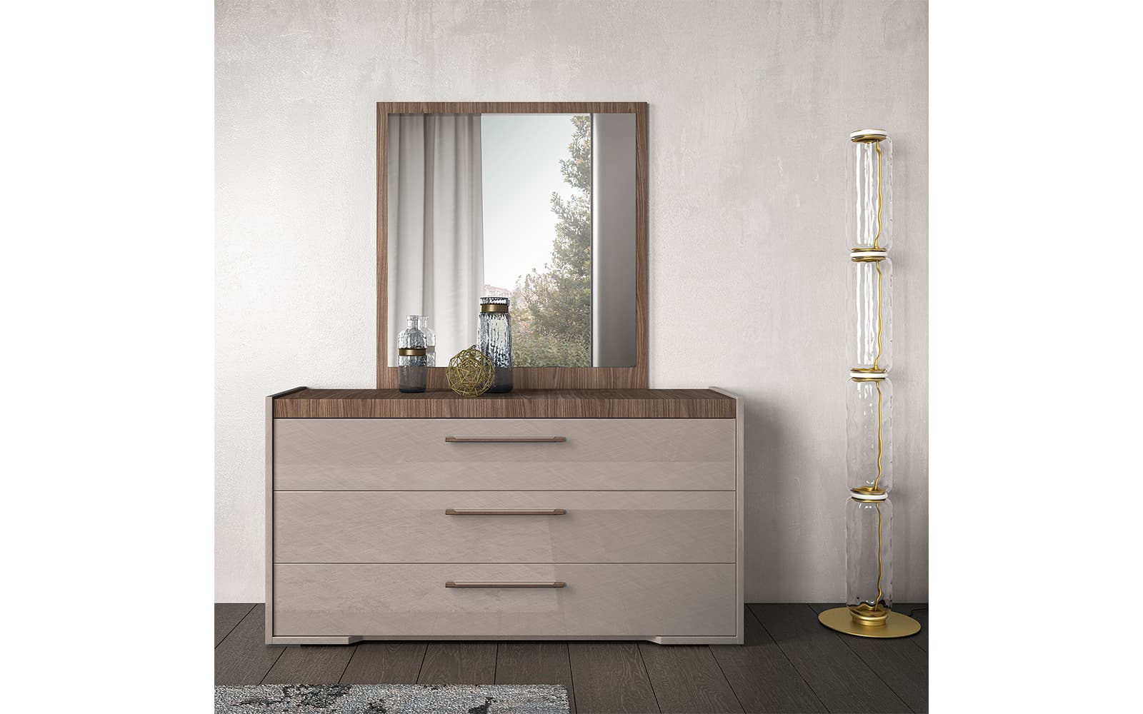 Comodă Narla, 151×49×79 cm din lemn masiv