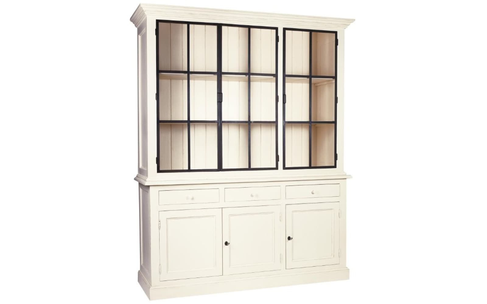 Vitrina Heritage, 185x48x222 cm din lemn masiv