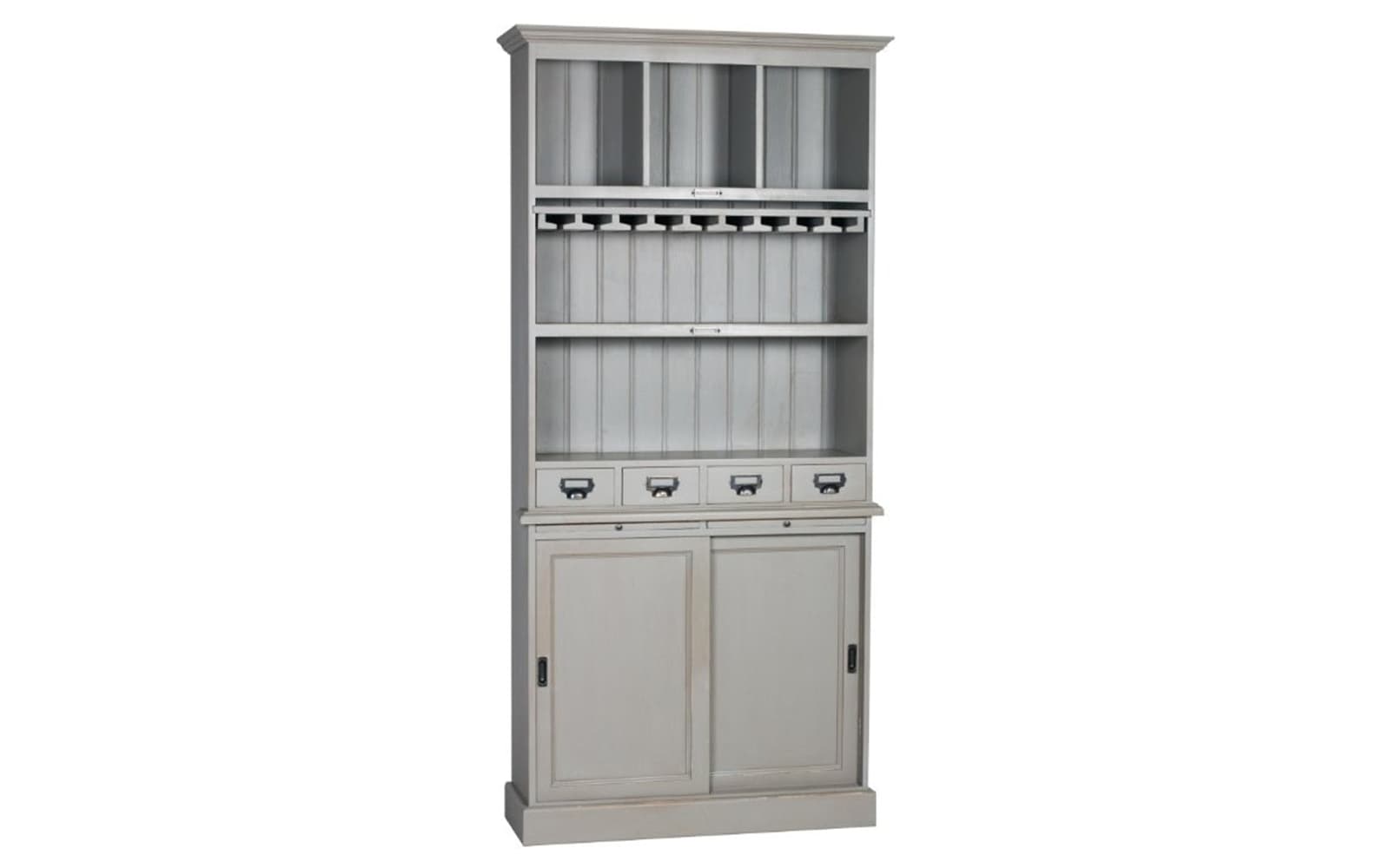 Dulap înalt Heritage, 100×34×210 cm din lemn masiv