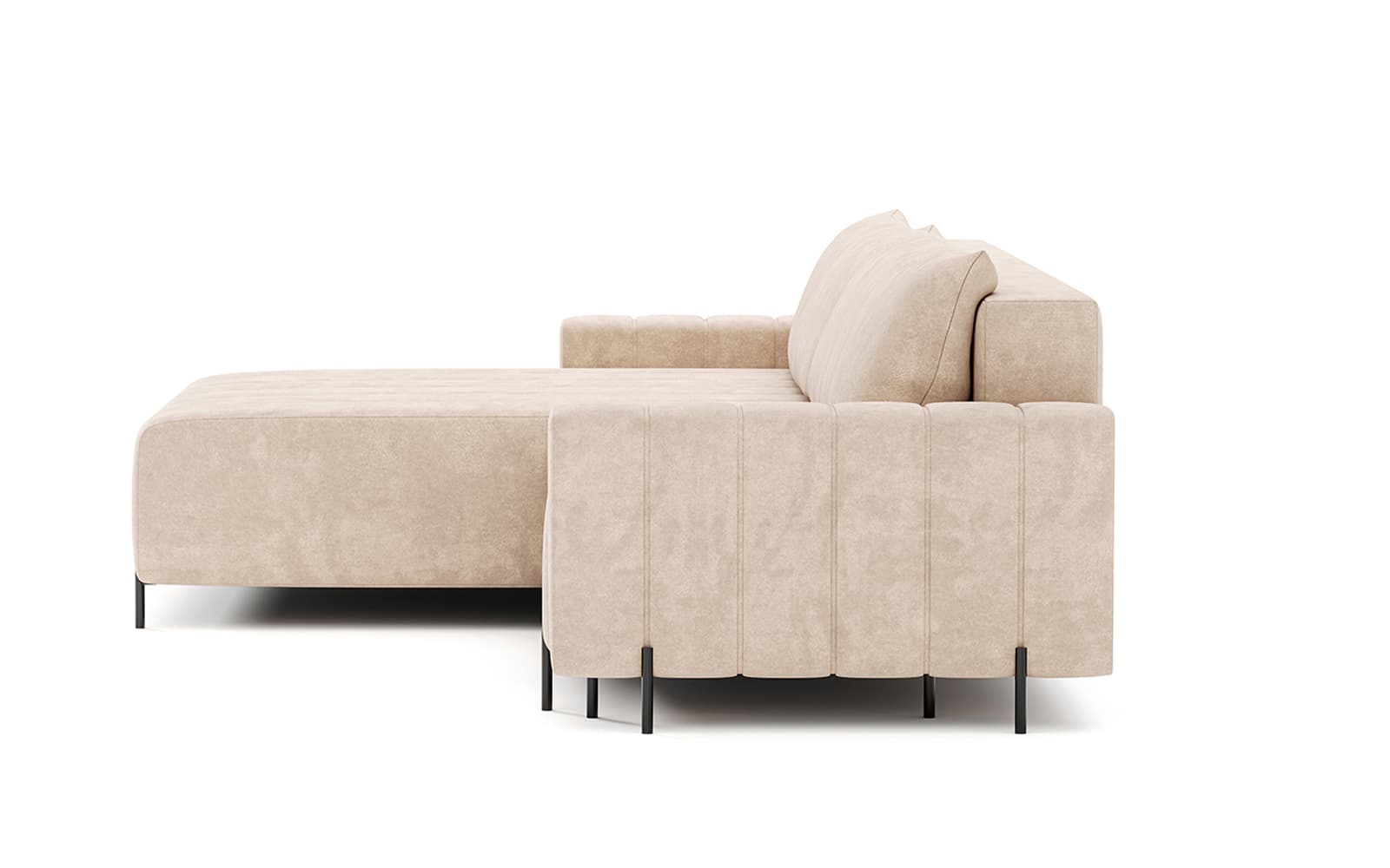 Canapea extensibilă Fierro, 295×182 cm din lemn masiv