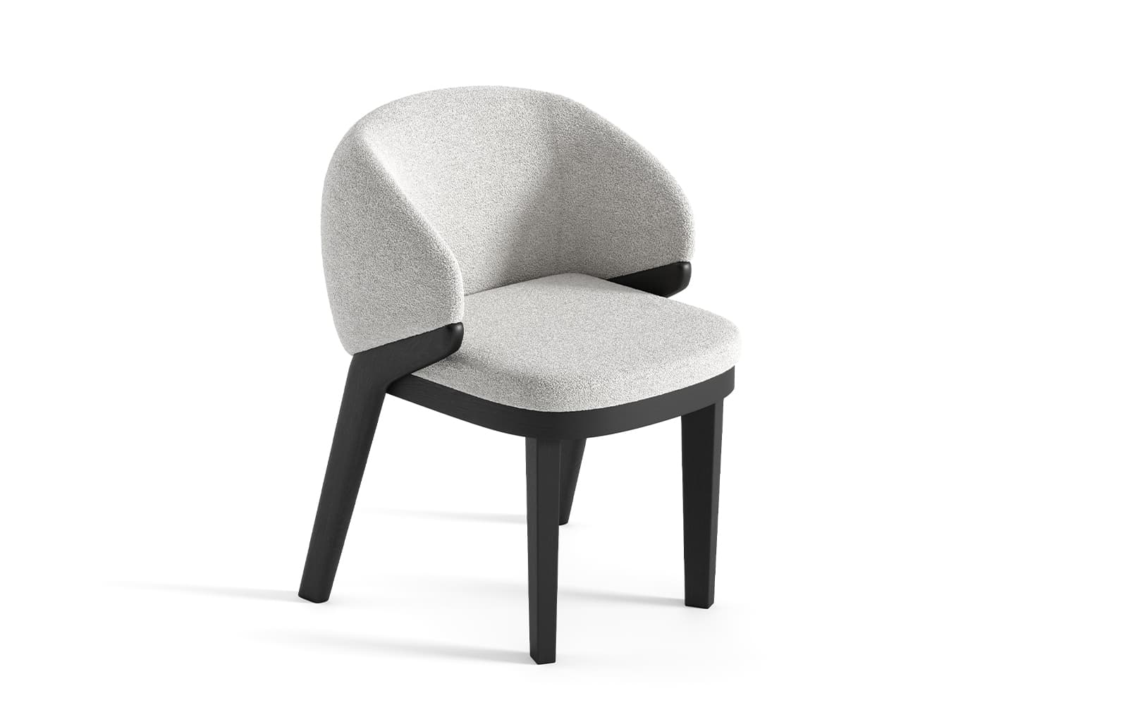 Scaun Noble tapițat, 60×55×82 cm din lemn masiv