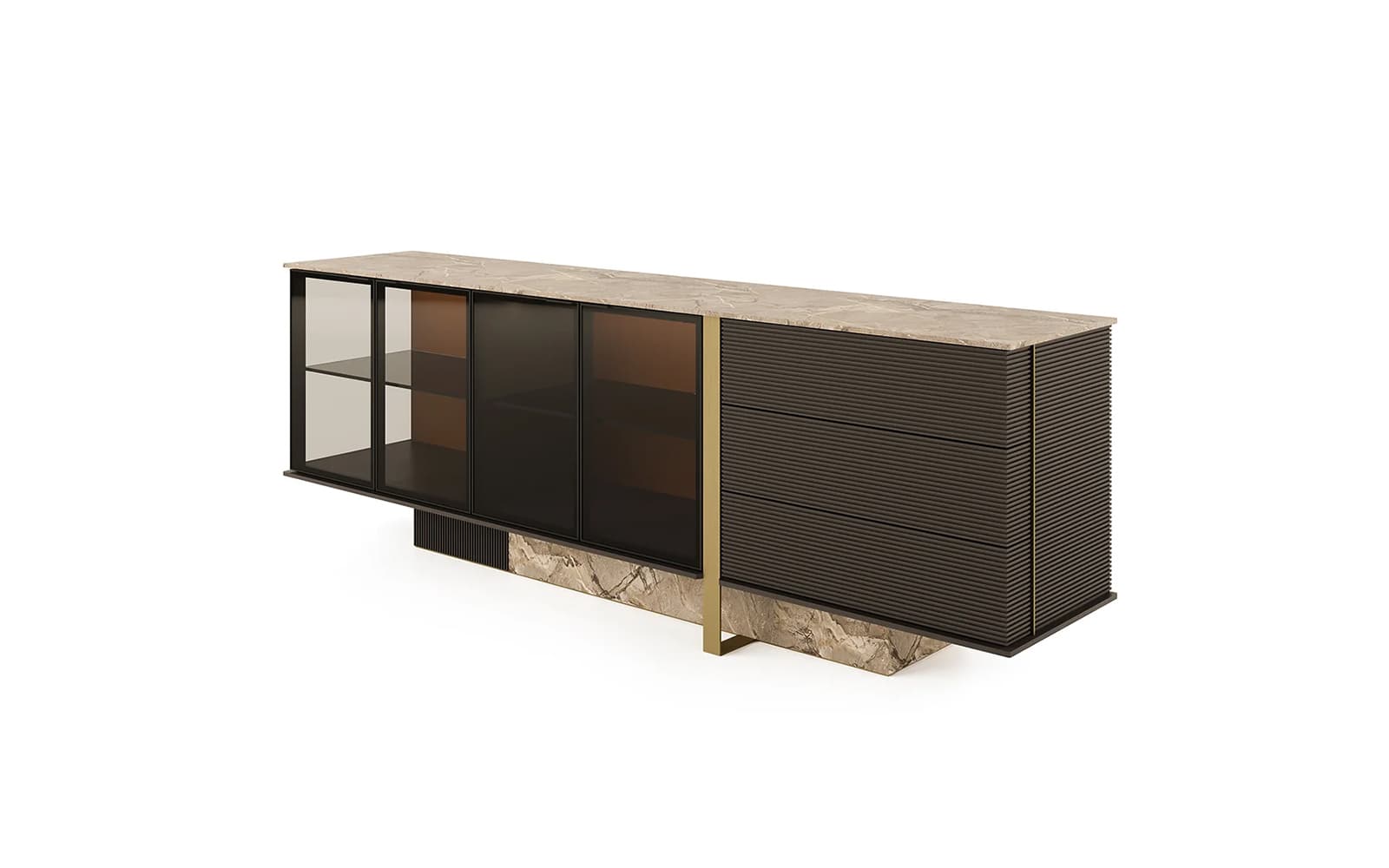Comoda Domo, 240x50x80 cm, Personalizabil din lemn masiv