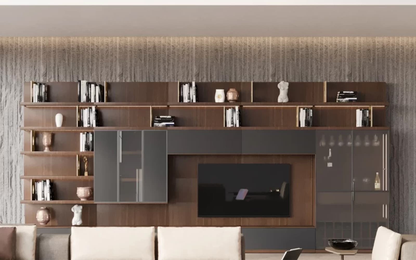 Unitate Tv Capella, 480x51x224 cm