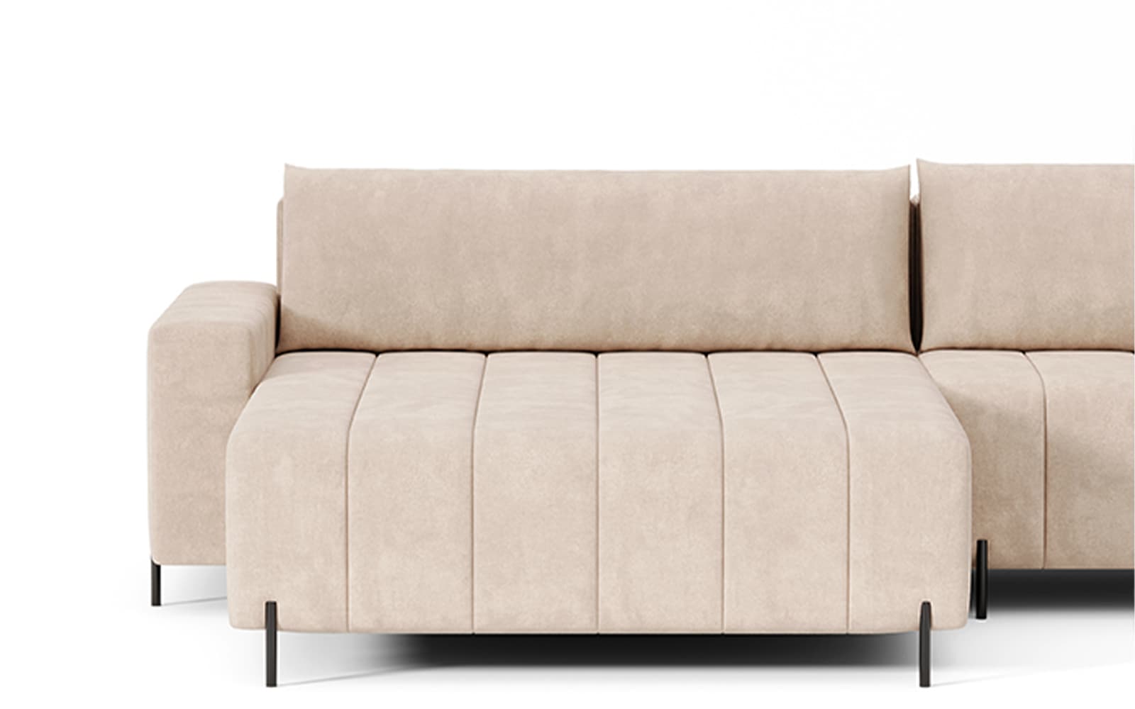Canapea extensibilă Fierro, 295×182 cm din lemn masiv