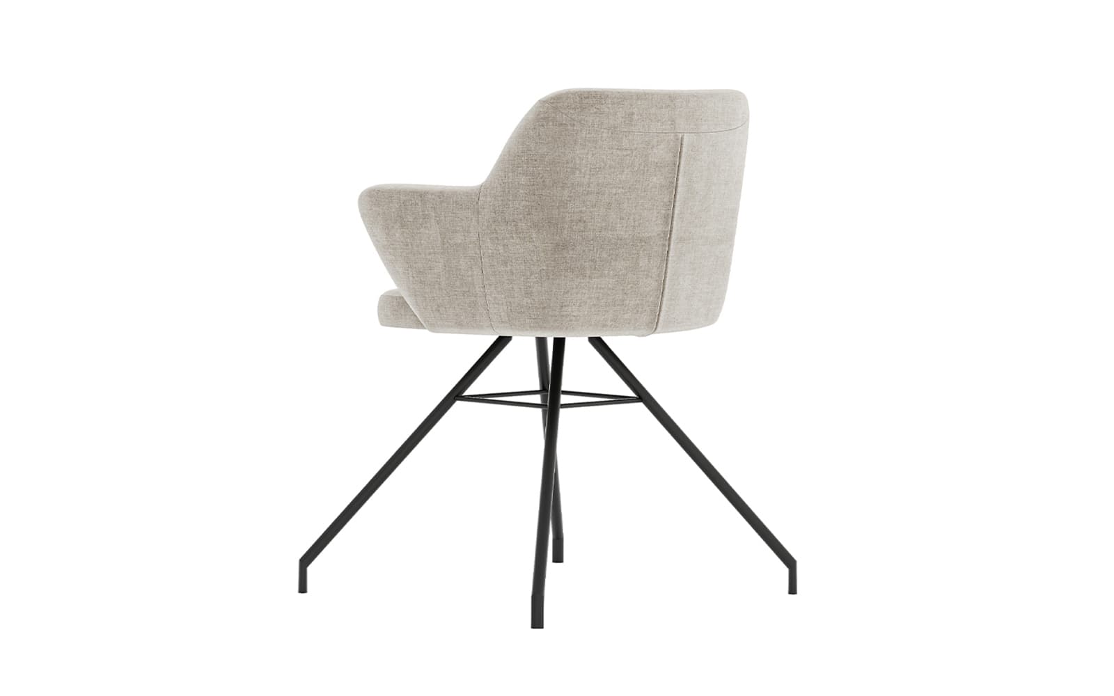 Fotoliu rotativ Spinner tapițat, 64×54×86 cm