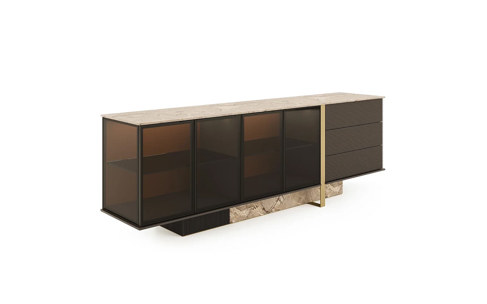 Comoda Domo, 240x50x80 cm, Personalizabil din lemn masiv