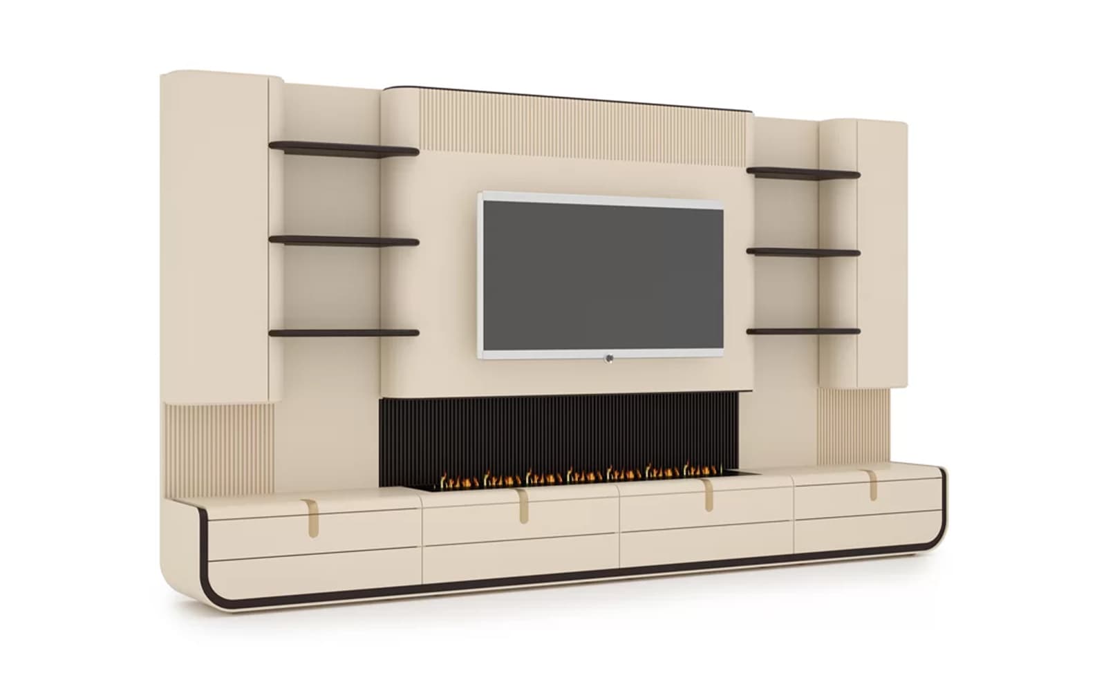Unitate TV Viera, 400×220×50 cm din lemn masiv