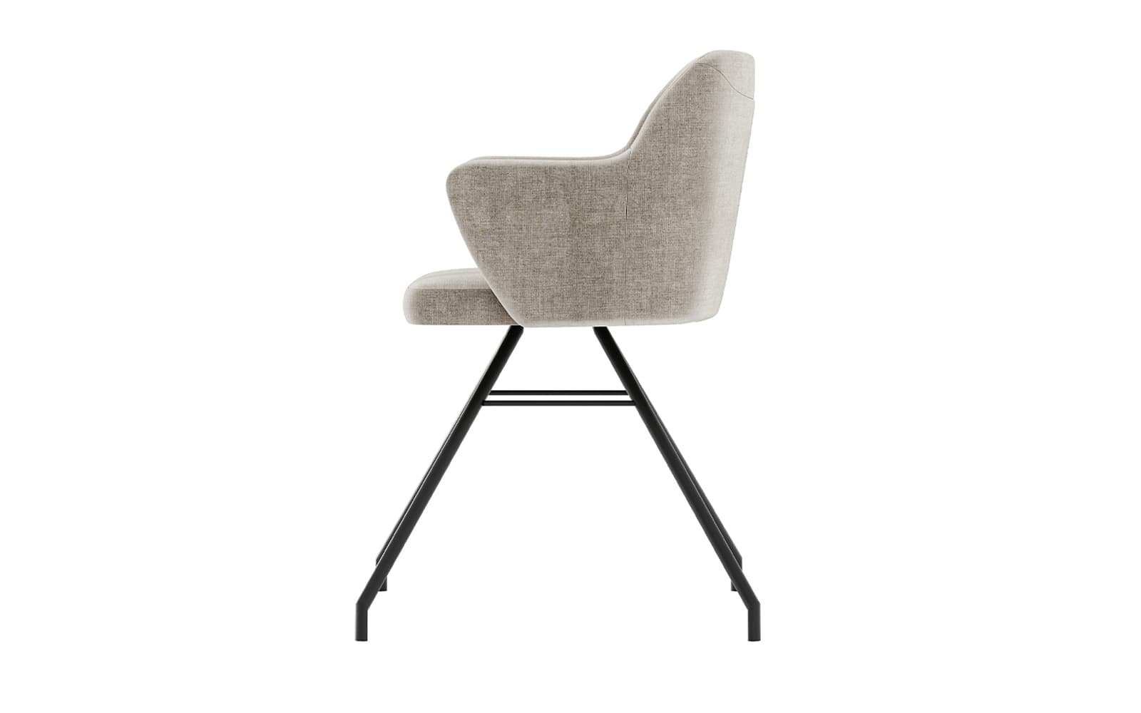 Fotoliu rotativ Spinner tapițat, 64×54×86 cm