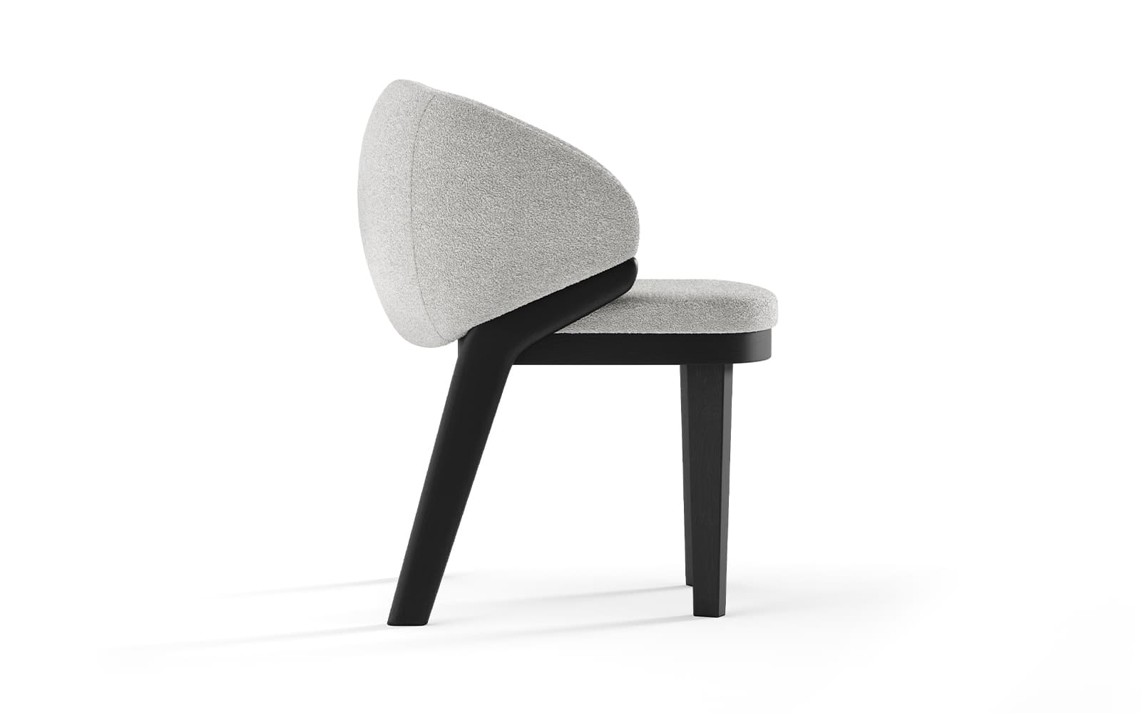 Scaun Noble tapițat, 60×55×82 cm din lemn masiv