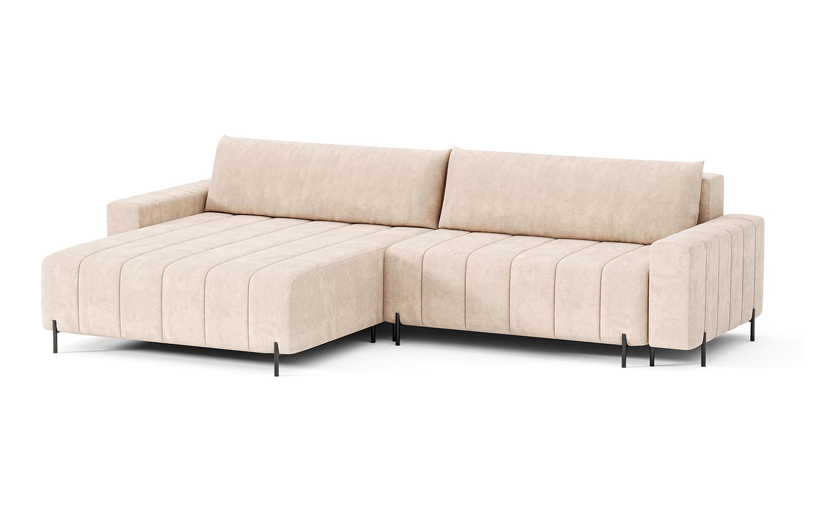 Canapea extensibilă Fierro, 295×182 cm din lemn masiv