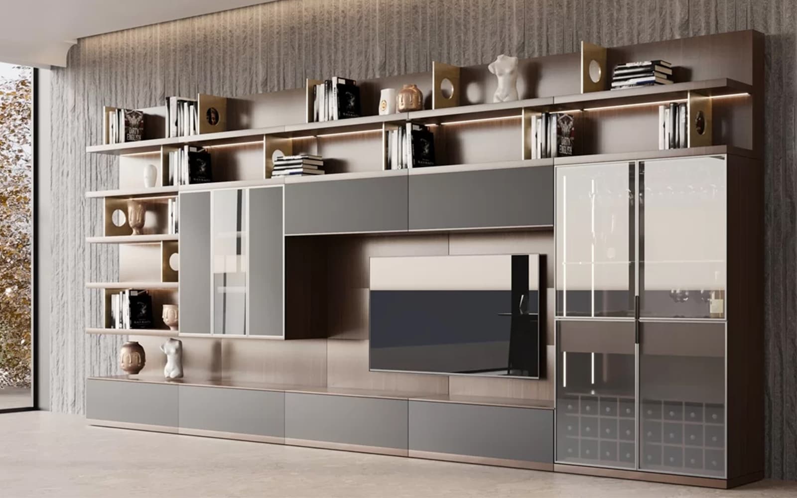 Unitate Tv Capella, 480x51x224 cm