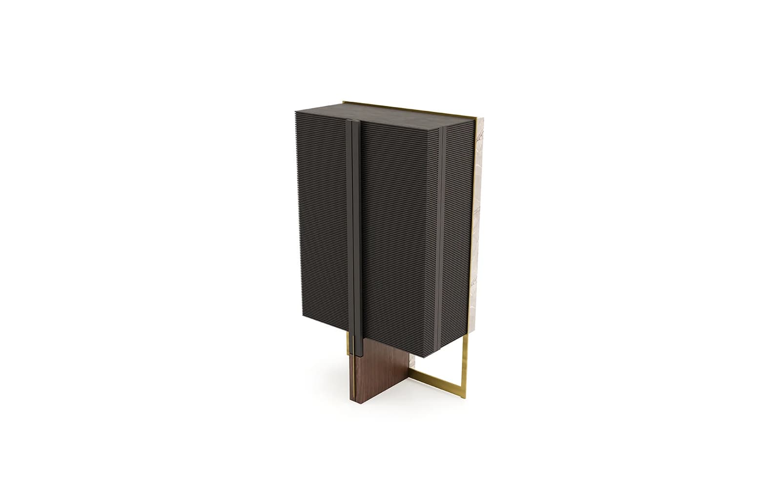 Vitrină Domo, 92x52x161 cm, Personalizabilă din lemn masiv