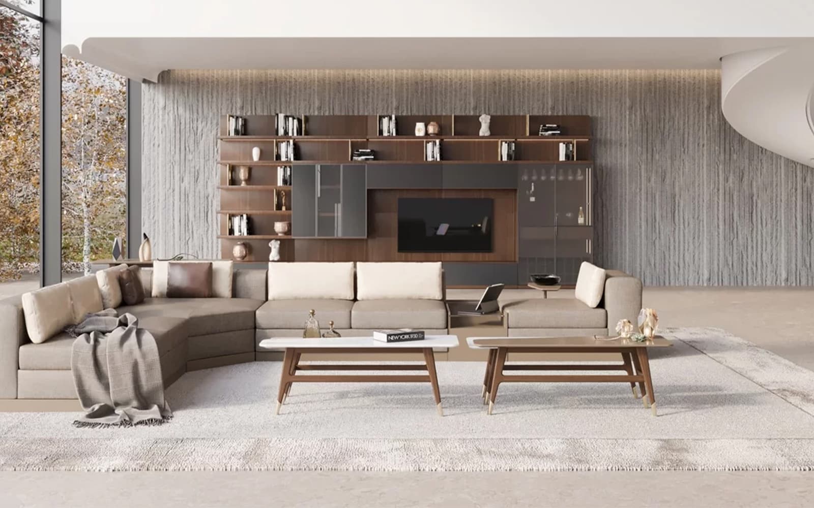 Unitate Tv Capella, 480x51x224 cm