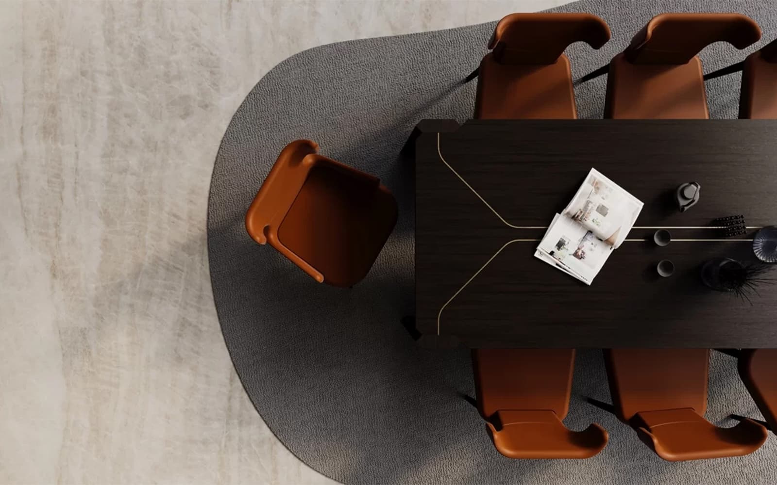 Masă de dining Nova, Personalizabilă din lemn masiv