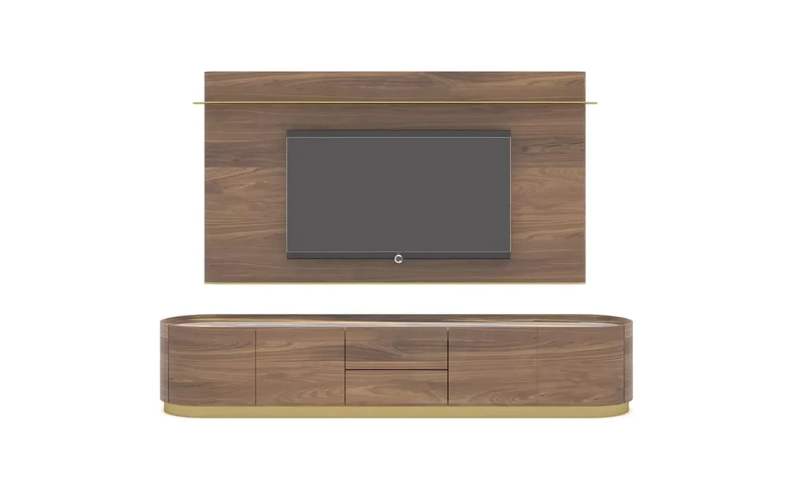 Unitate TV Giallo, 240 cm din lemn masiv