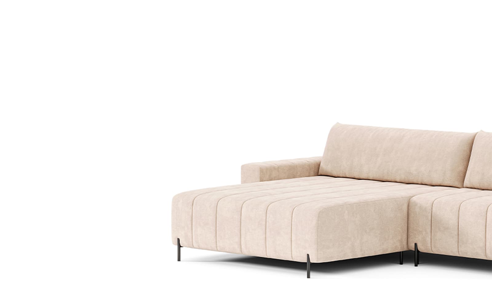 Canapea extensibilă Fierro, 295×182 cm din lemn masiv