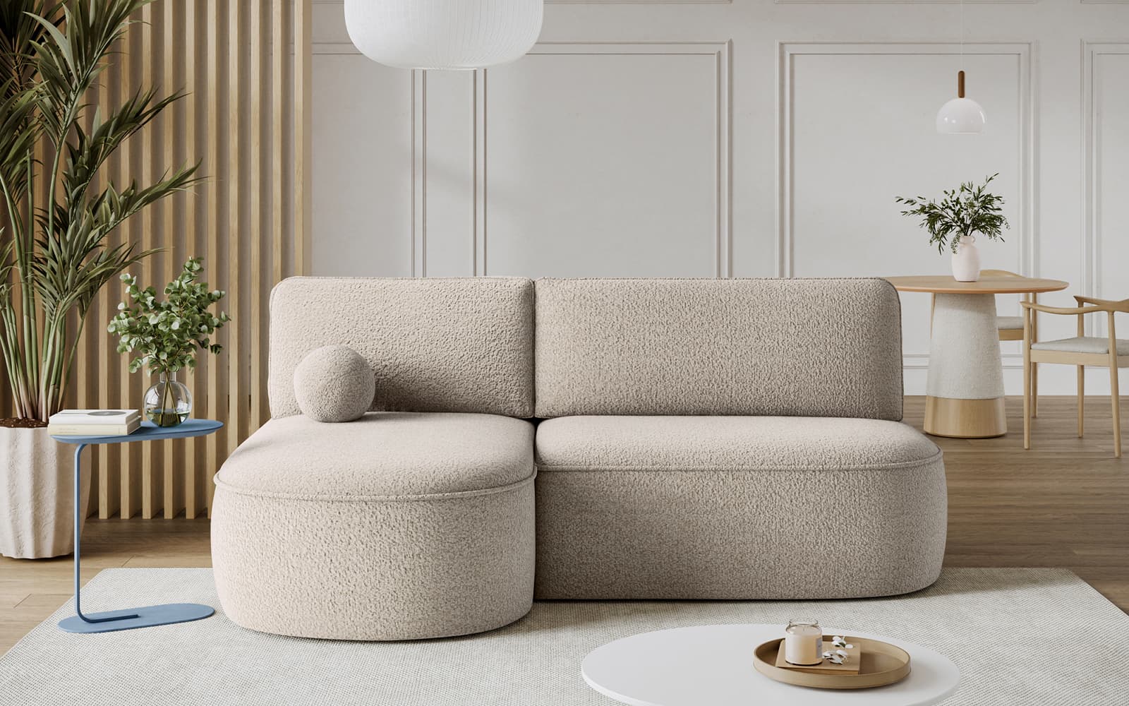 Colțar extensibil Livoza, 220×144 cm, Personalizabil din lemn masiv