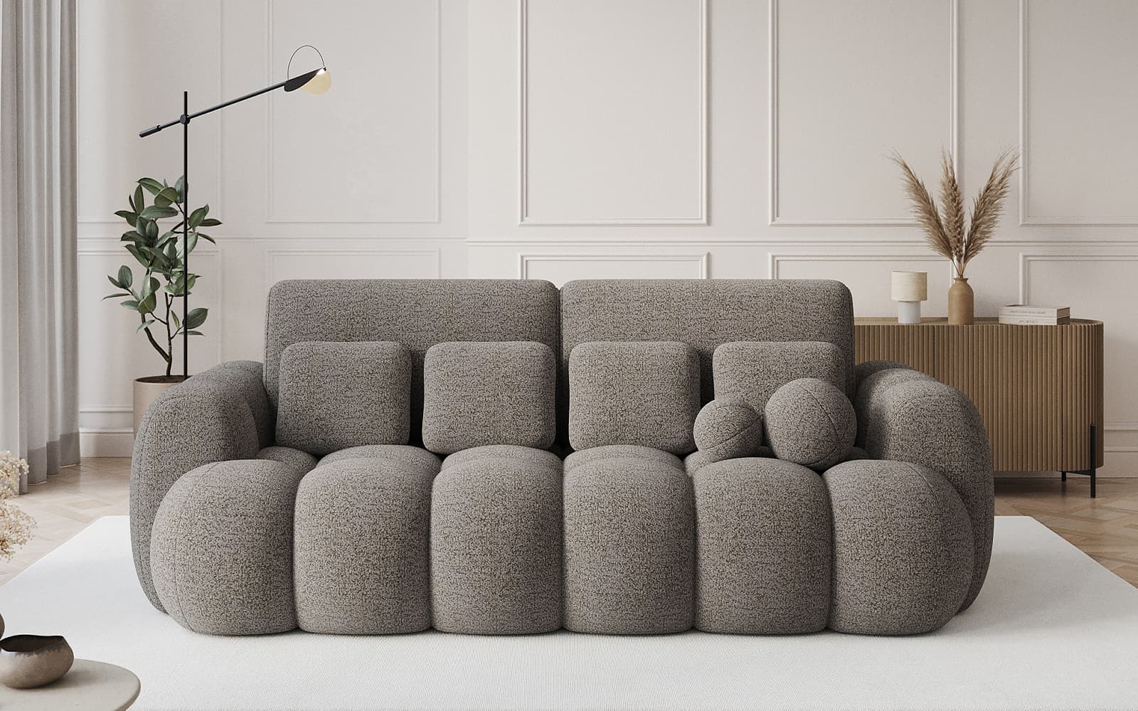 Canapea extensibilă Cotona, 256×119 cm, Personalizabilă