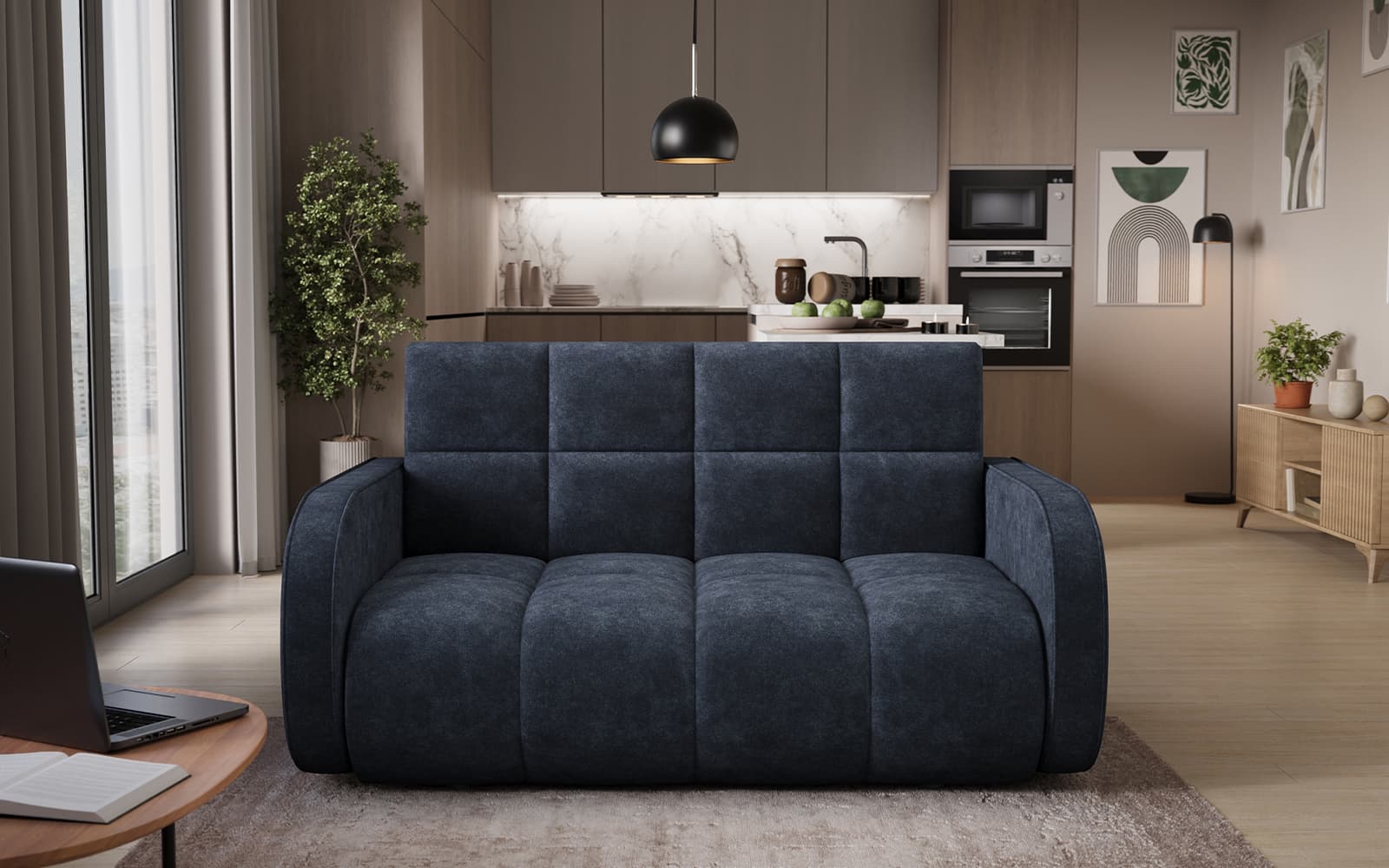 Canapea extensibilă Deverin, 154×103 cm, Personalizabilă