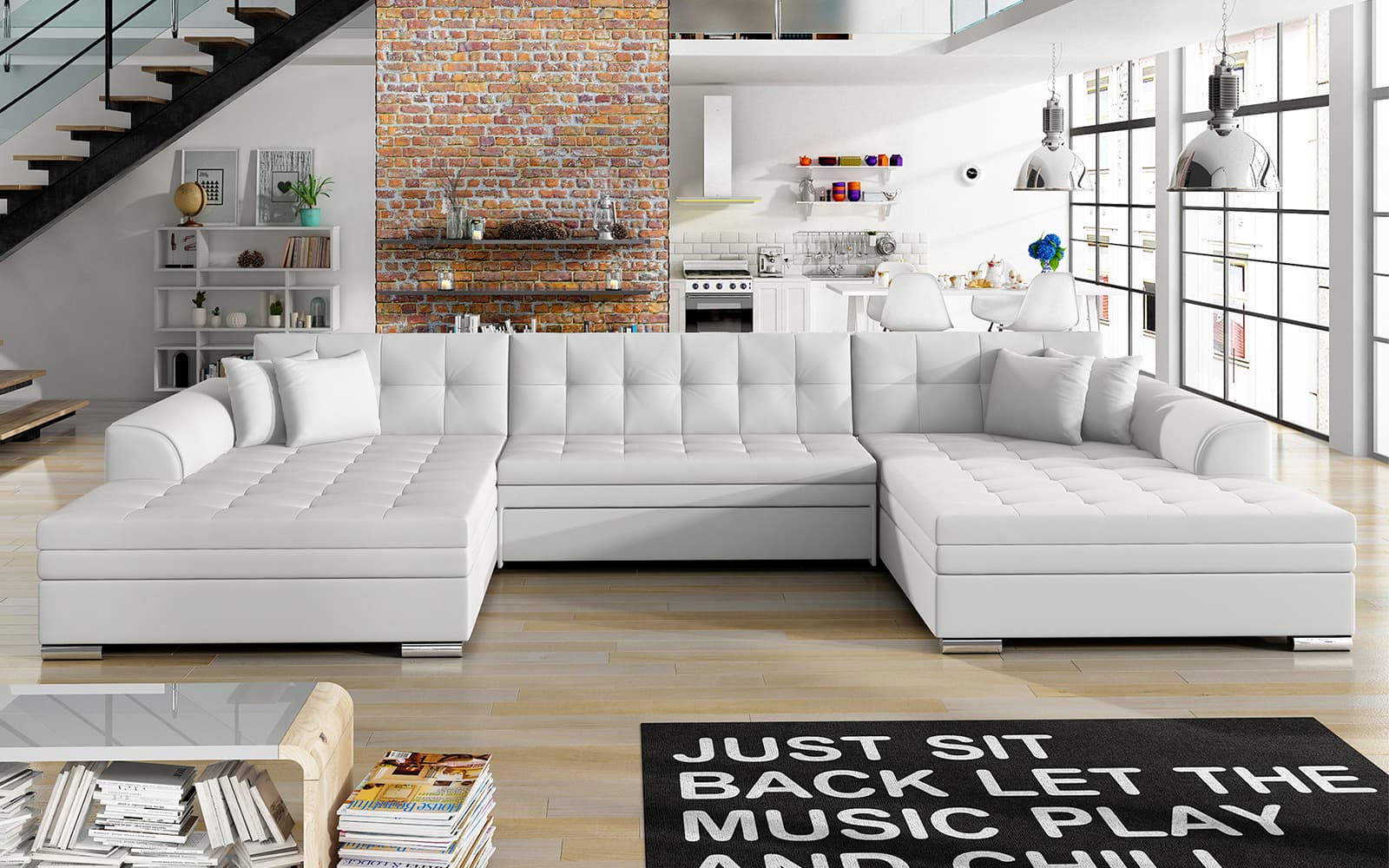 Colțar extensibil Vento, 359×165×87 cm, Personalizabil