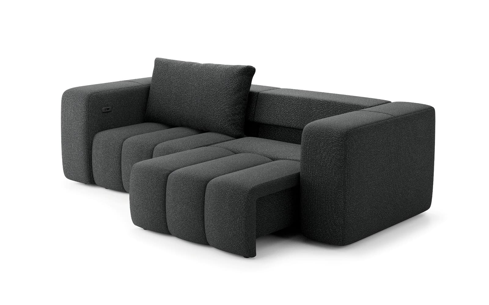 Canapea extensibilă electrică Bern, 273×115×90 cm din lemn masiv