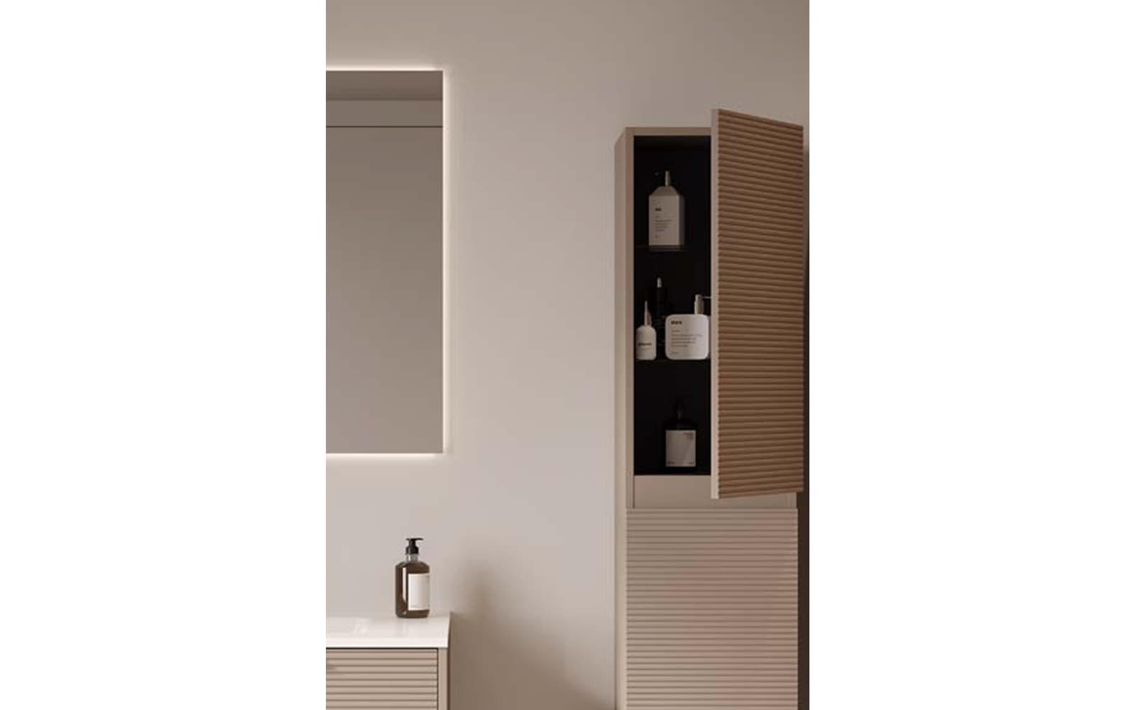 Set mobilier baie suspendat Serina, 120/160/176/180 cm