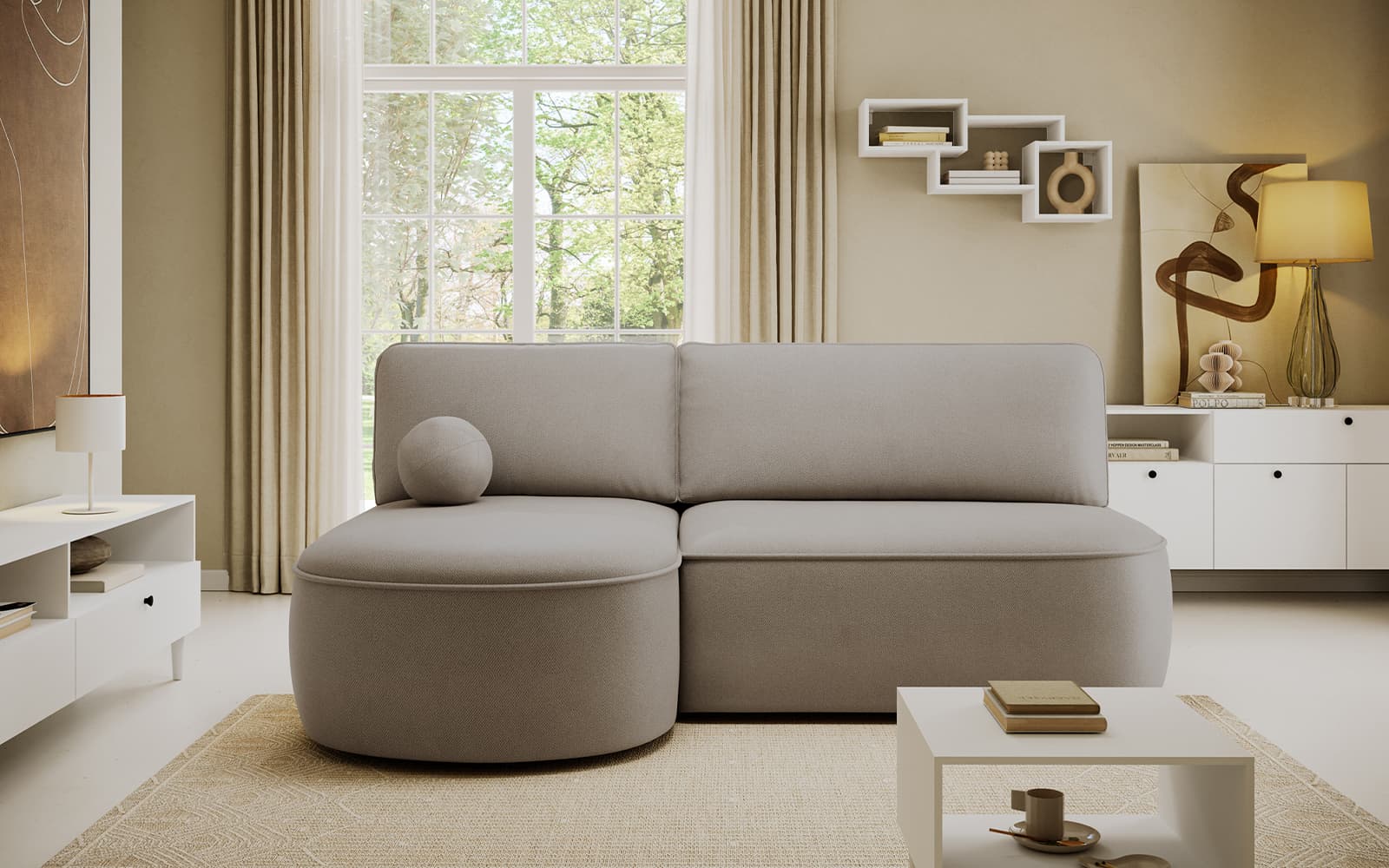 Colțar extensibil Livoza, 220×144 cm, Personalizabil din lemn masiv
