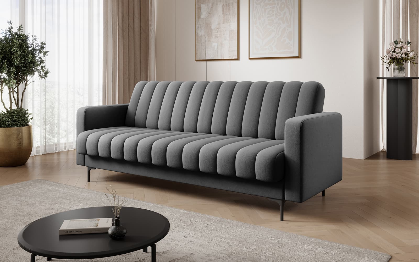 Canapea extensibilă Roneyra, 212×89 cm, Personalizabilă
