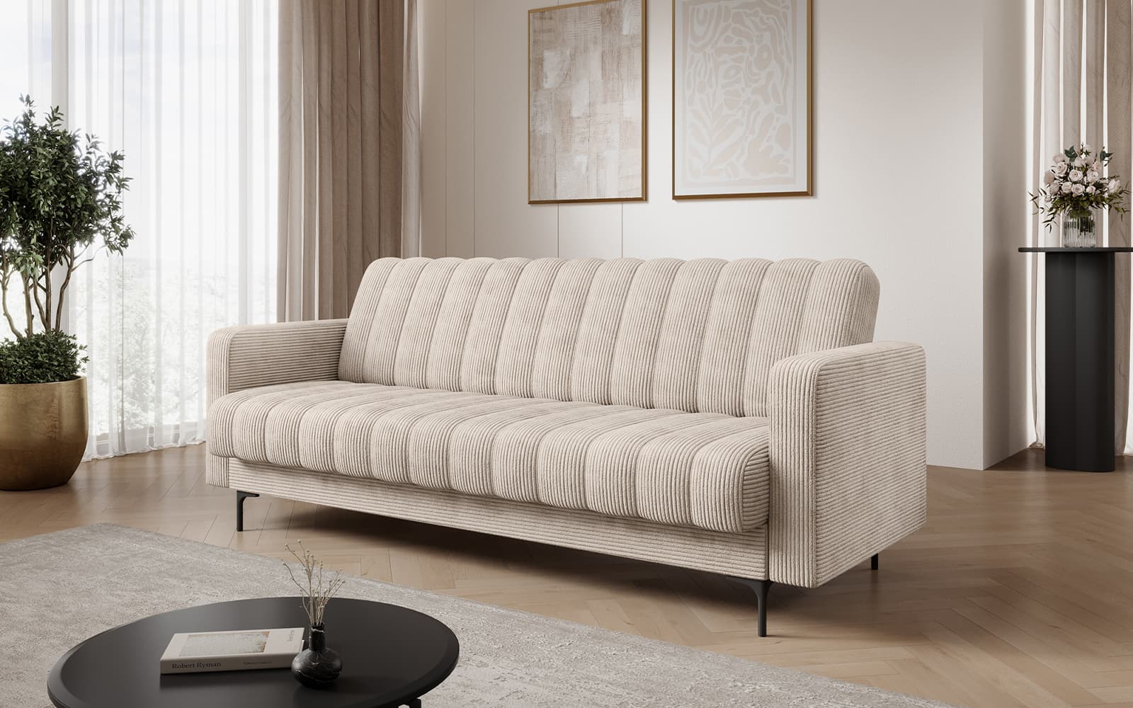 Canapea extensibilă Roneyra, 212×89 cm, Personalizabilă