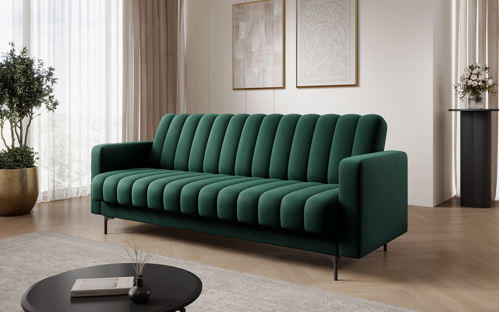 Canapea extensibilă Roneyra, 212×89 cm, Personalizabilă