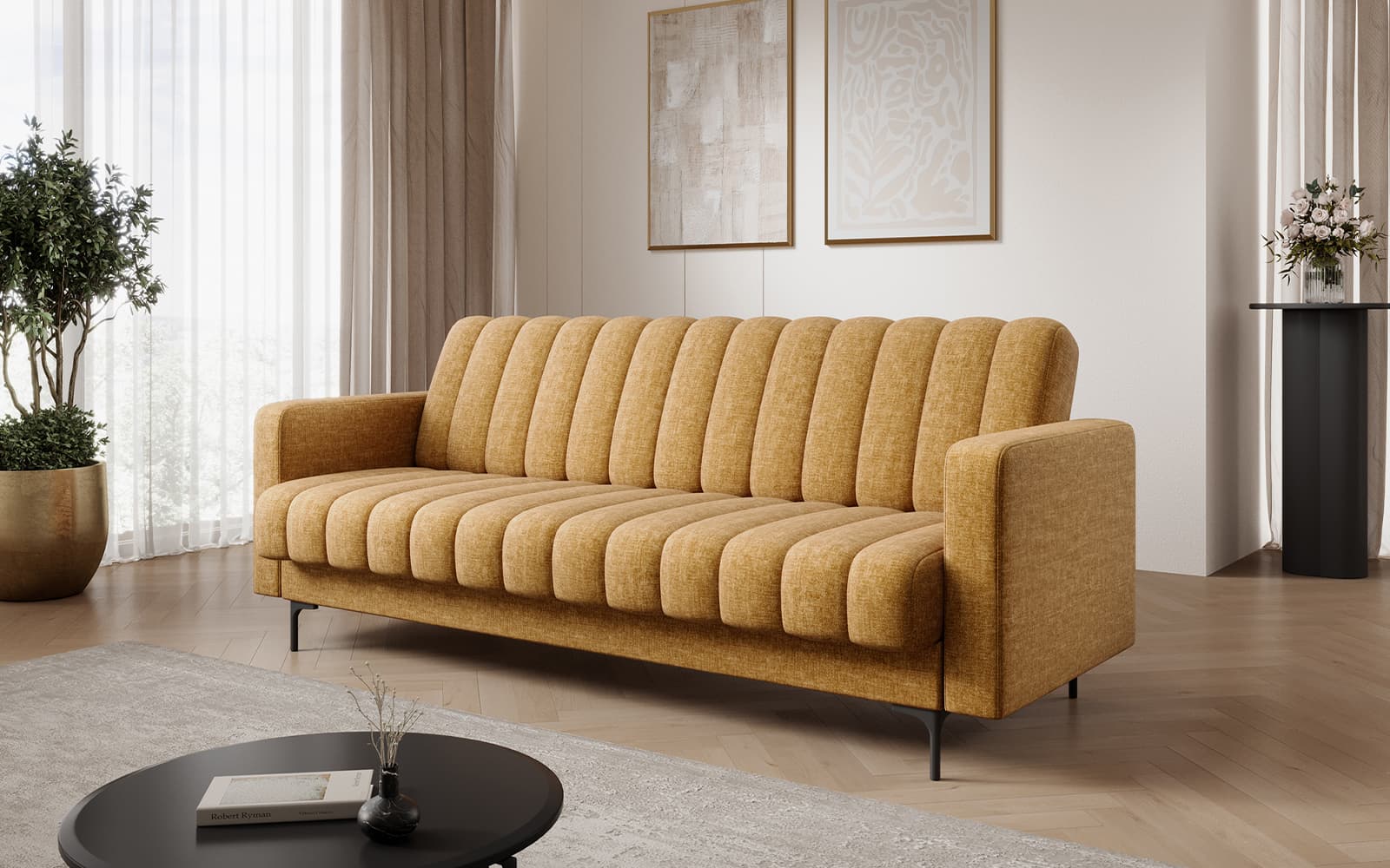 Canapea extensibilă Roneyra, 212×89 cm, Personalizabilă