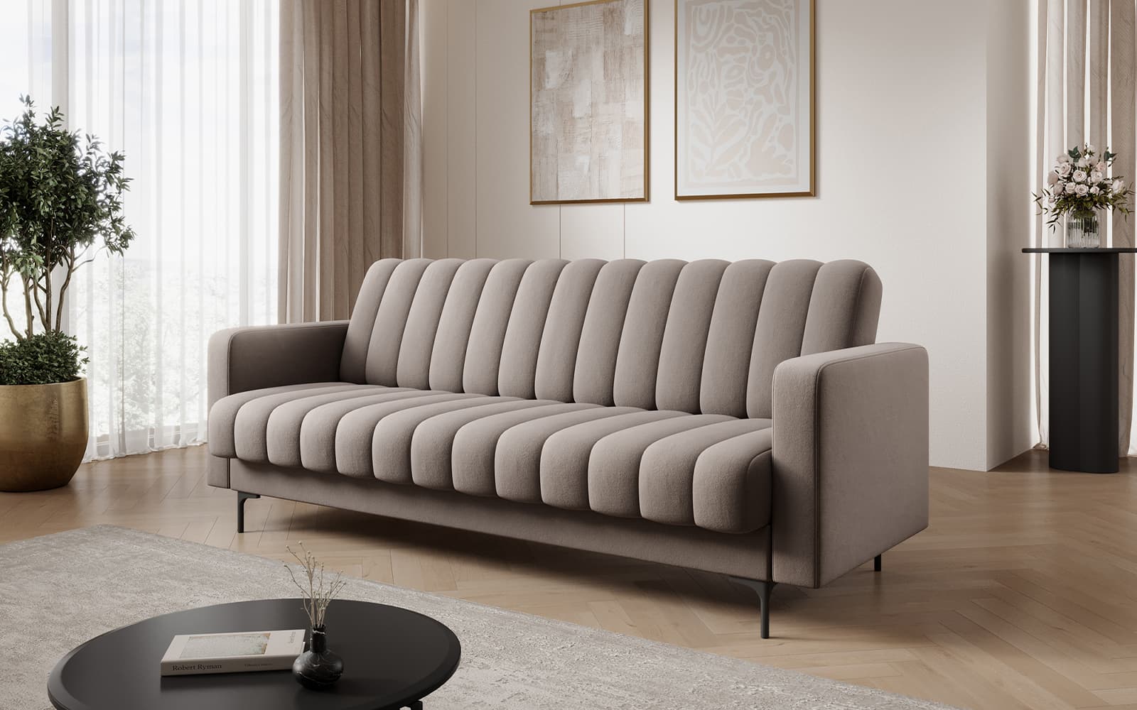 Canapea extensibilă Roneyra, 212×89 cm, Personalizabilă