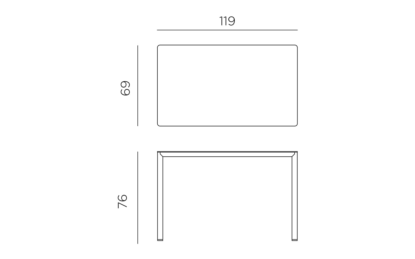 Masa Exterior Nardi - Piave 120x70