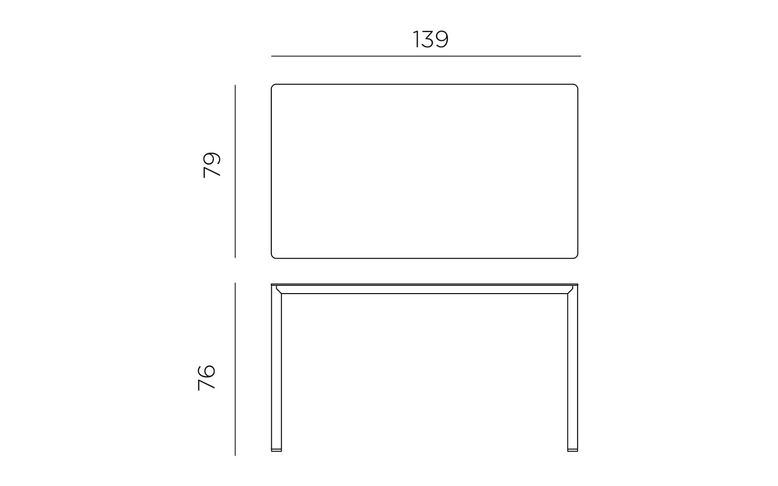 Masa Exterior Nardi - Piave 140x80