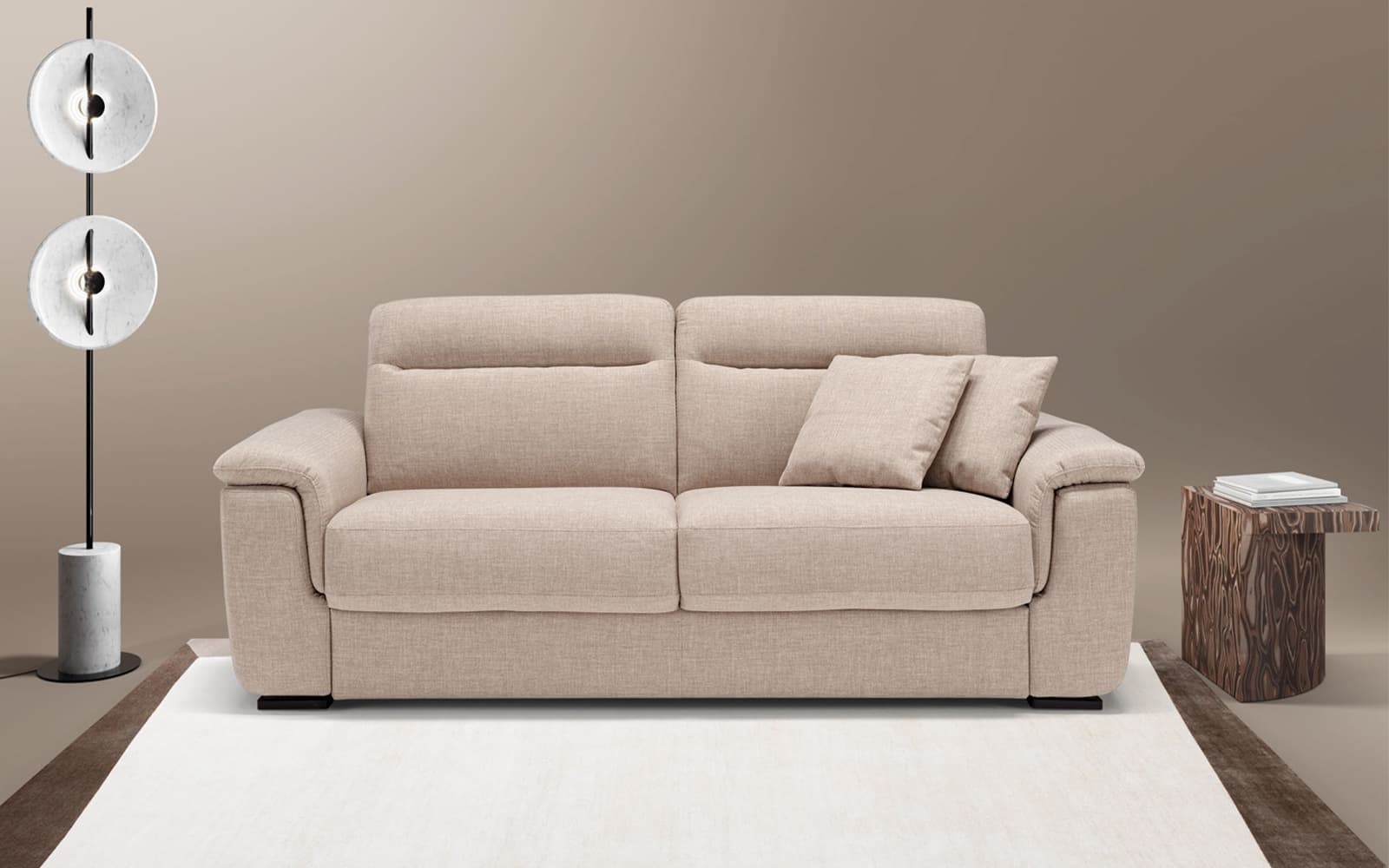 Canapea Extensibilă Artu, 215 x 100 cm din lemn masiv