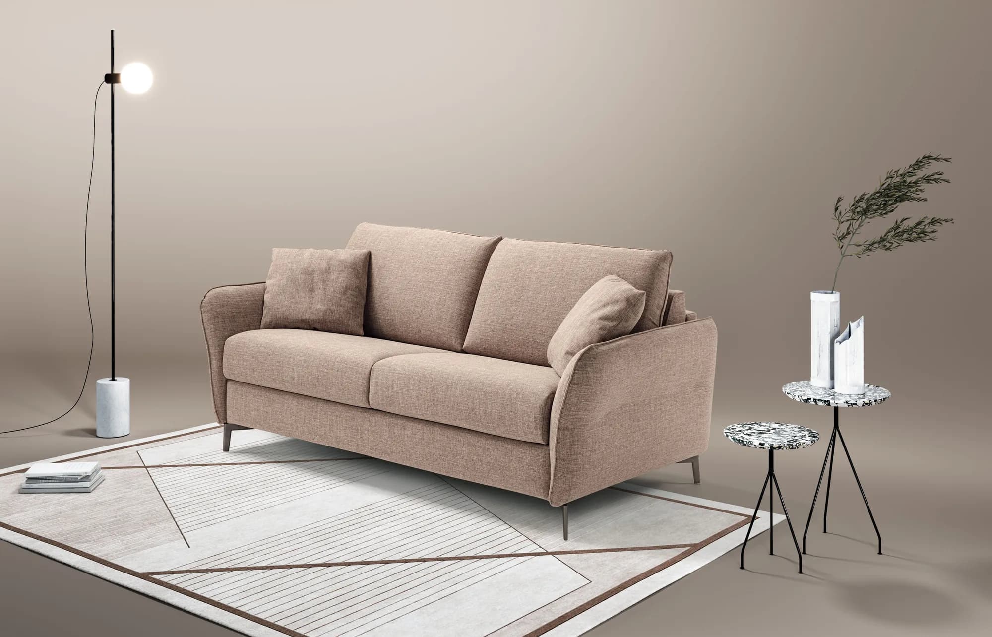 Canapea Extensibilă Verona Dienne — în living amenajat