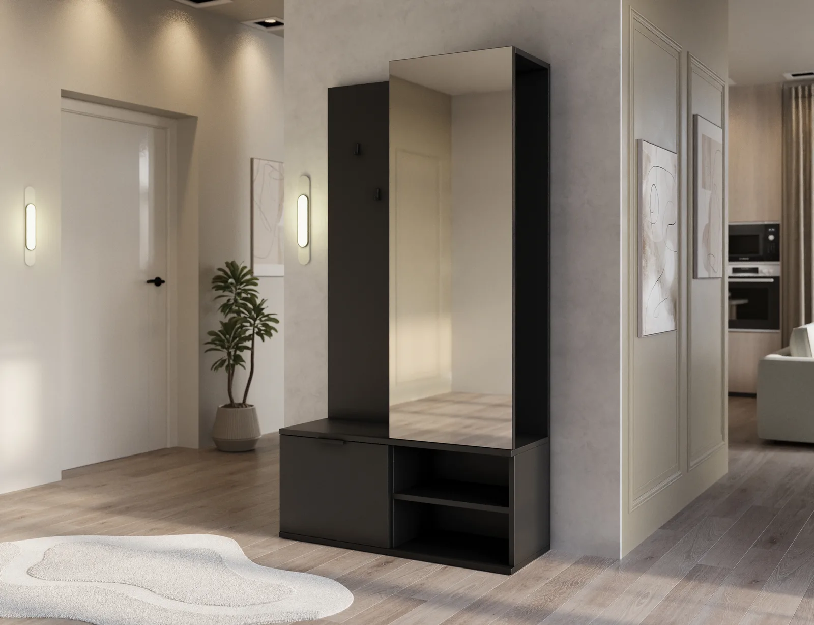Mobilier hol Oturra din lemn masiv