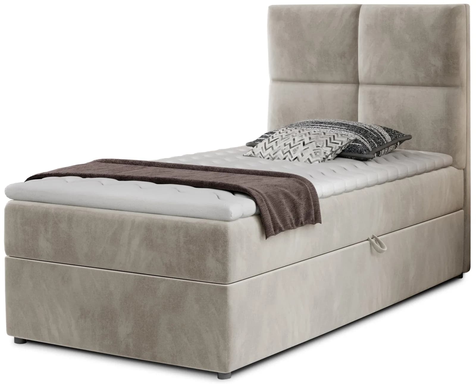 Pat BoxSpring Rivia 90x200 din lemn masiv