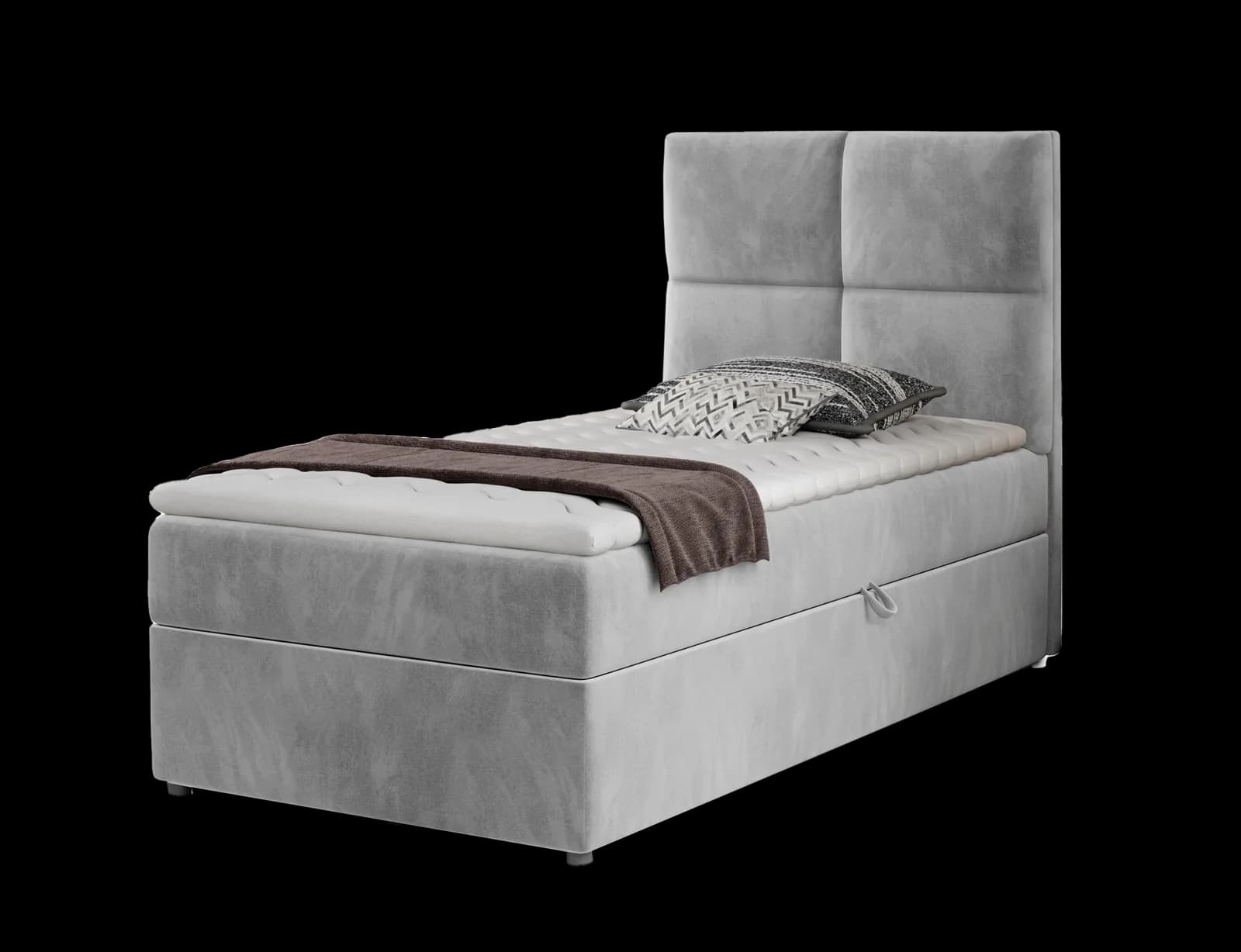 Pat BoxSpring Rivia 90x200 din lemn masiv