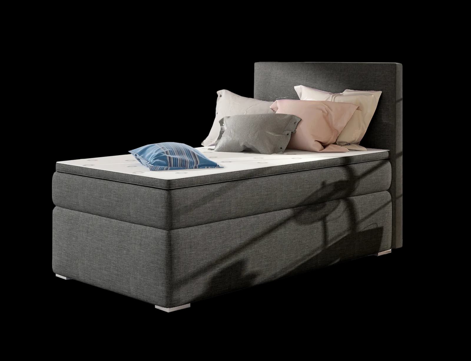 Pat BoxSpring Rocco 90x200 din lemn masiv