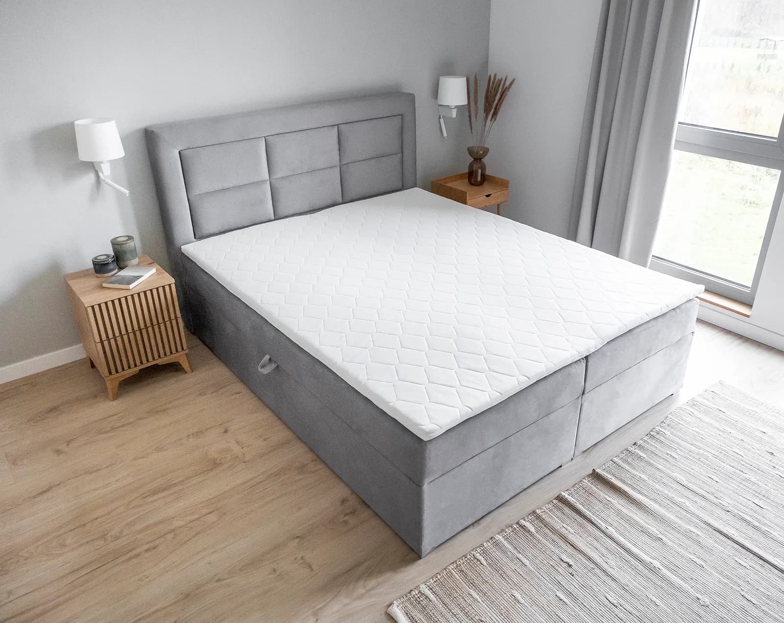 Pat BoxSpring Vivre 180x200 din lemn masiv