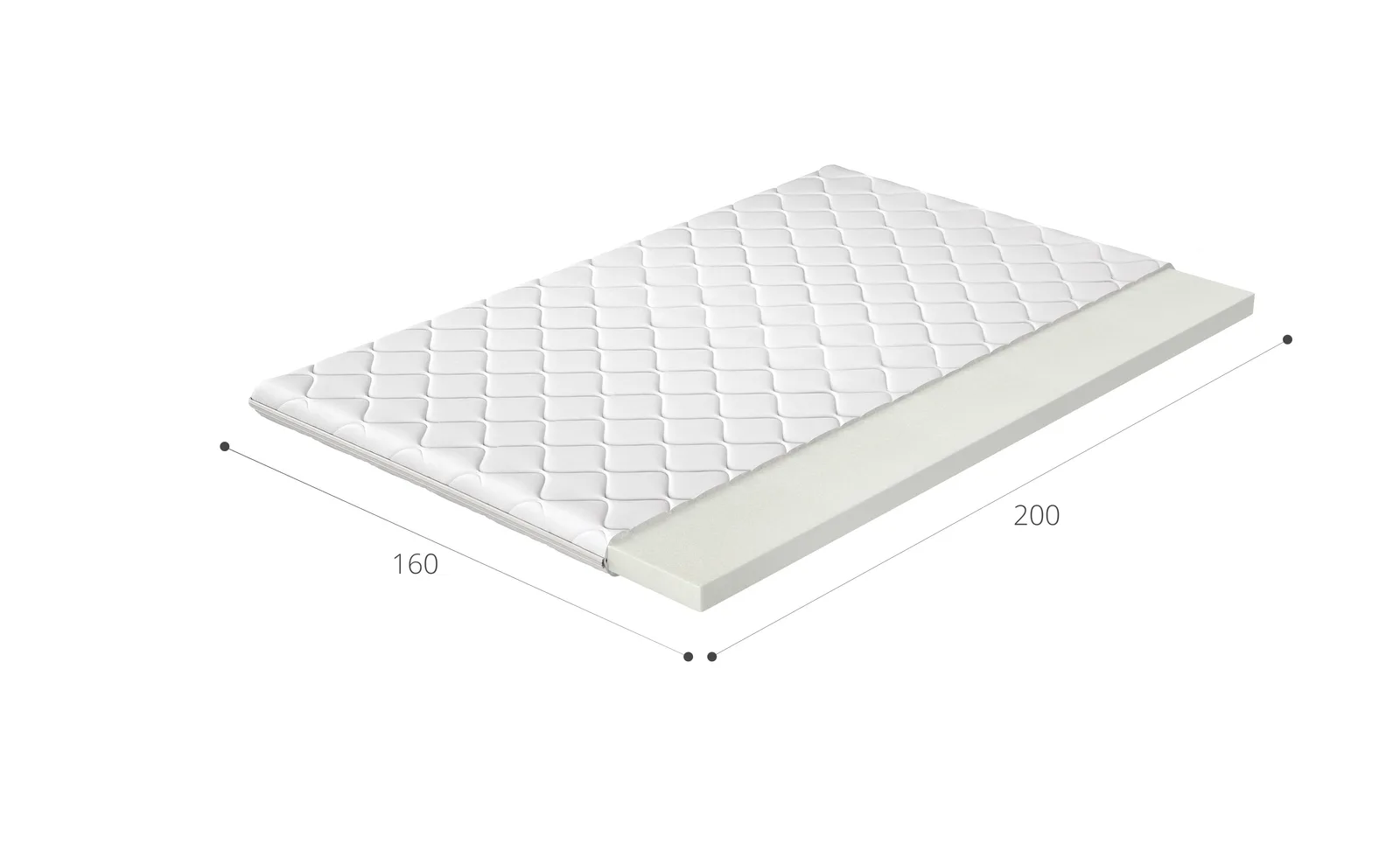 Topper T25 160x200 din lemn masiv