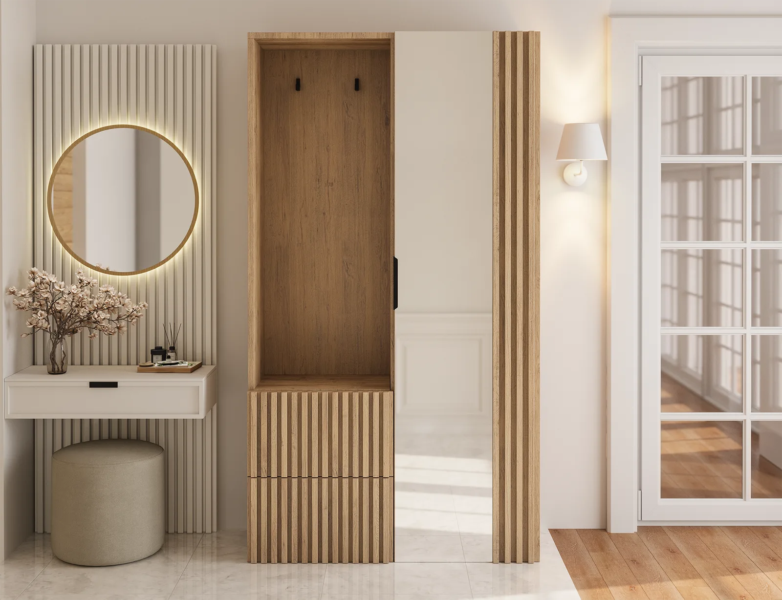 Mobilier hol Vimeiro din lemn masiv