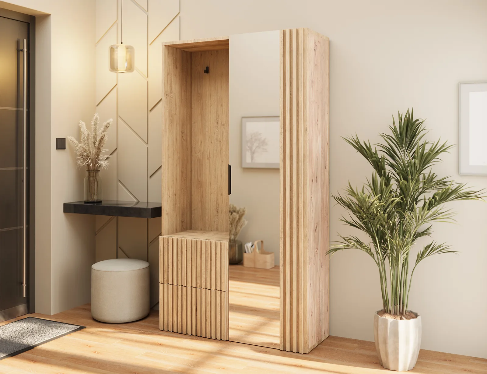 Mobilier hol Vimeiro din lemn masiv