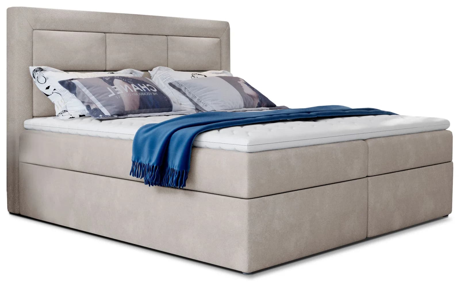 Pat boxspring Vivre 180x200 din lemn masiv
