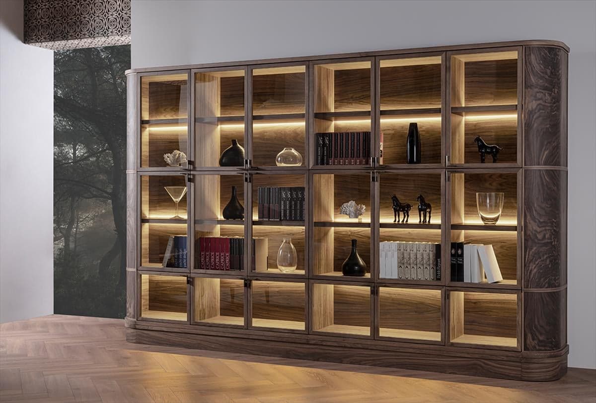 Bibliotecă Manhattan, 244/344x44x217 cm